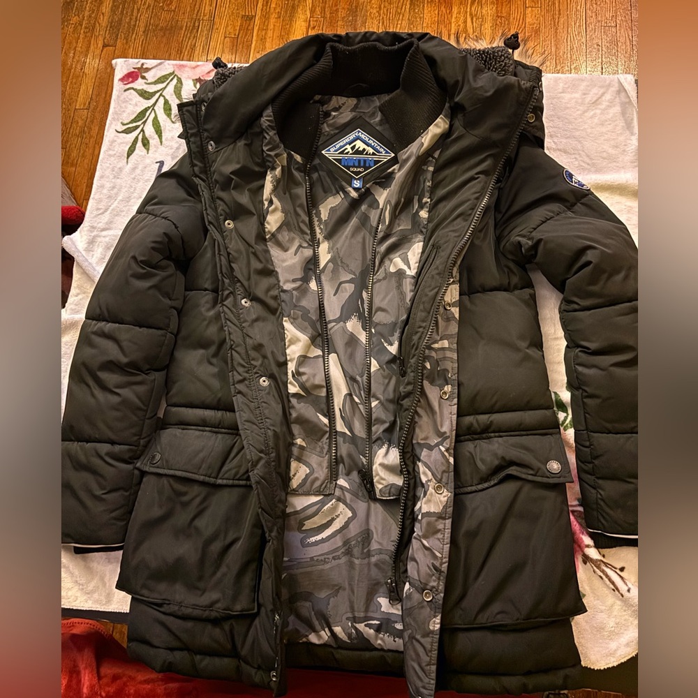 Black Superdry Winter Jacket